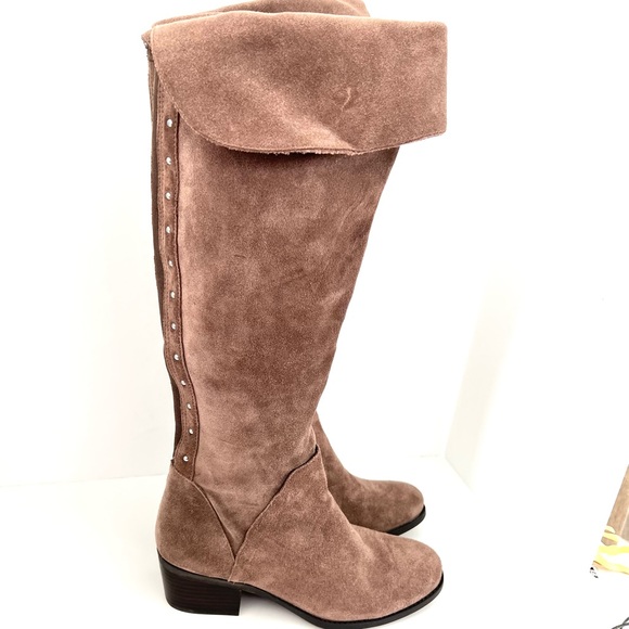 Vince Camuto Briella Taupe Over the Knee Boots 8 - Picture 7 of 13